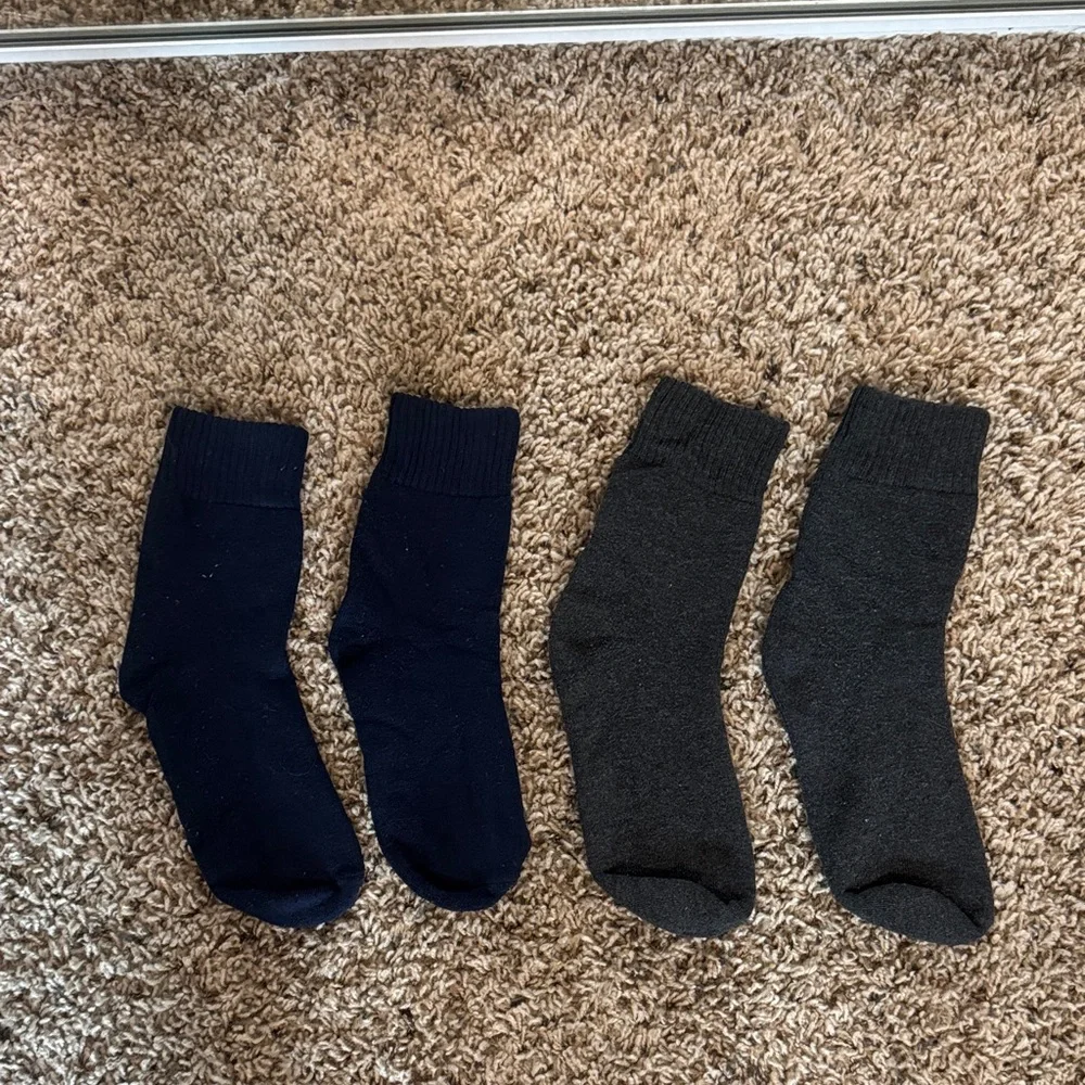Thick Socks Grey & Blue